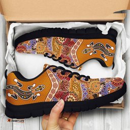 Aboriginal Lizard Boomerang Patterns Kangaroo Koala Sneakers