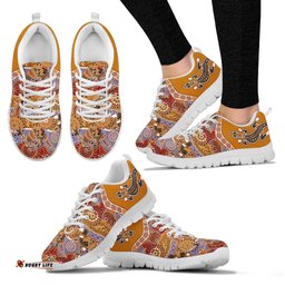Aboriginal Lizard Boomerang Patterns Kangaroo Koala Sneakers
