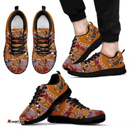Aboriginal Lizard Boomerang Patterns Kangaroo Koala Sneakers