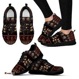Aboriginal Lizard Patterns Indigenous Dot Painting 12 Sneakers