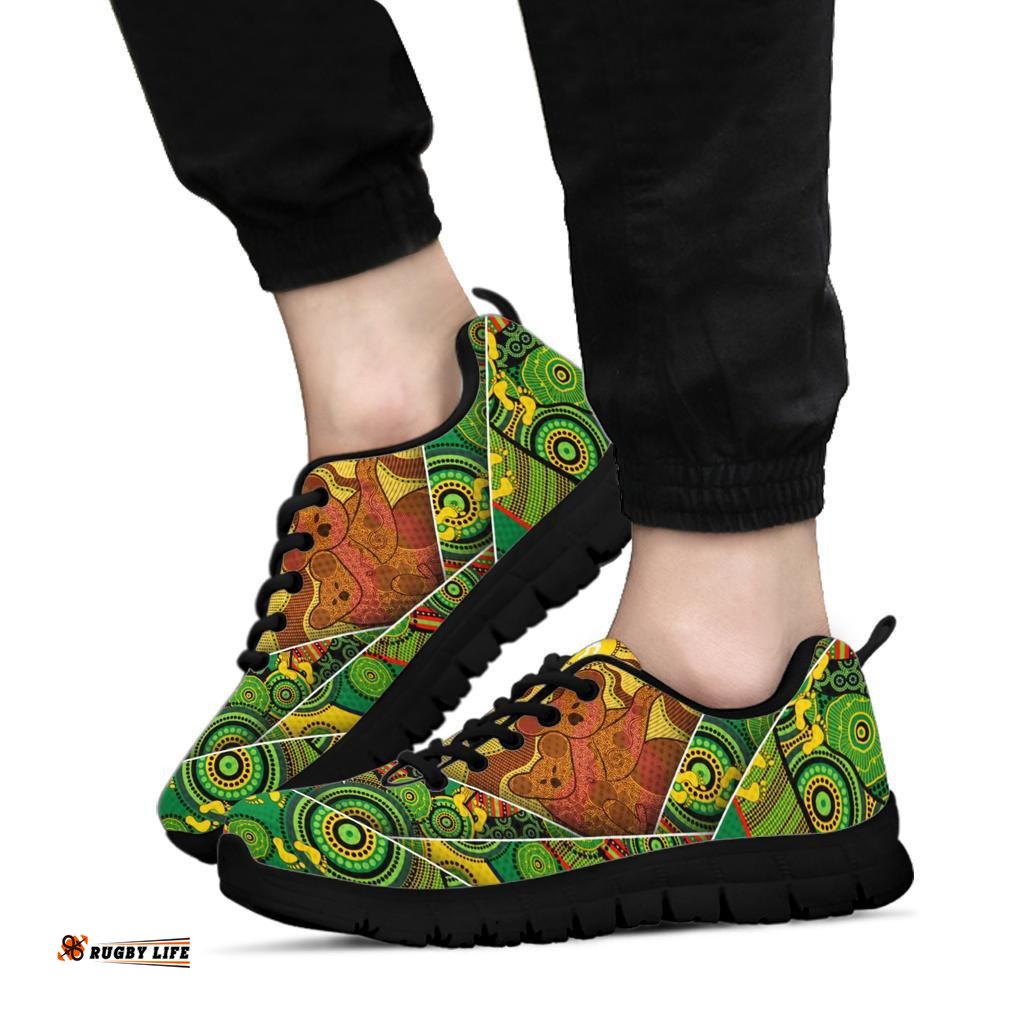 Aboriginal Australia Koala Indigenous Patterns Sneakers