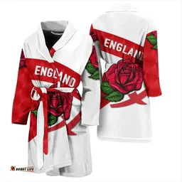 Rugbylife Bath Robe - England Rugby Men Bath Robe Sporty Style A31