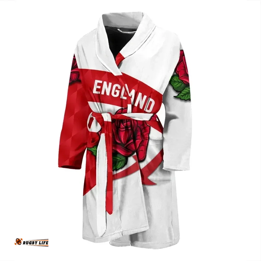 Rugbylife Bath Robe - England Rugby Men Bath Robe Sporty Style A31