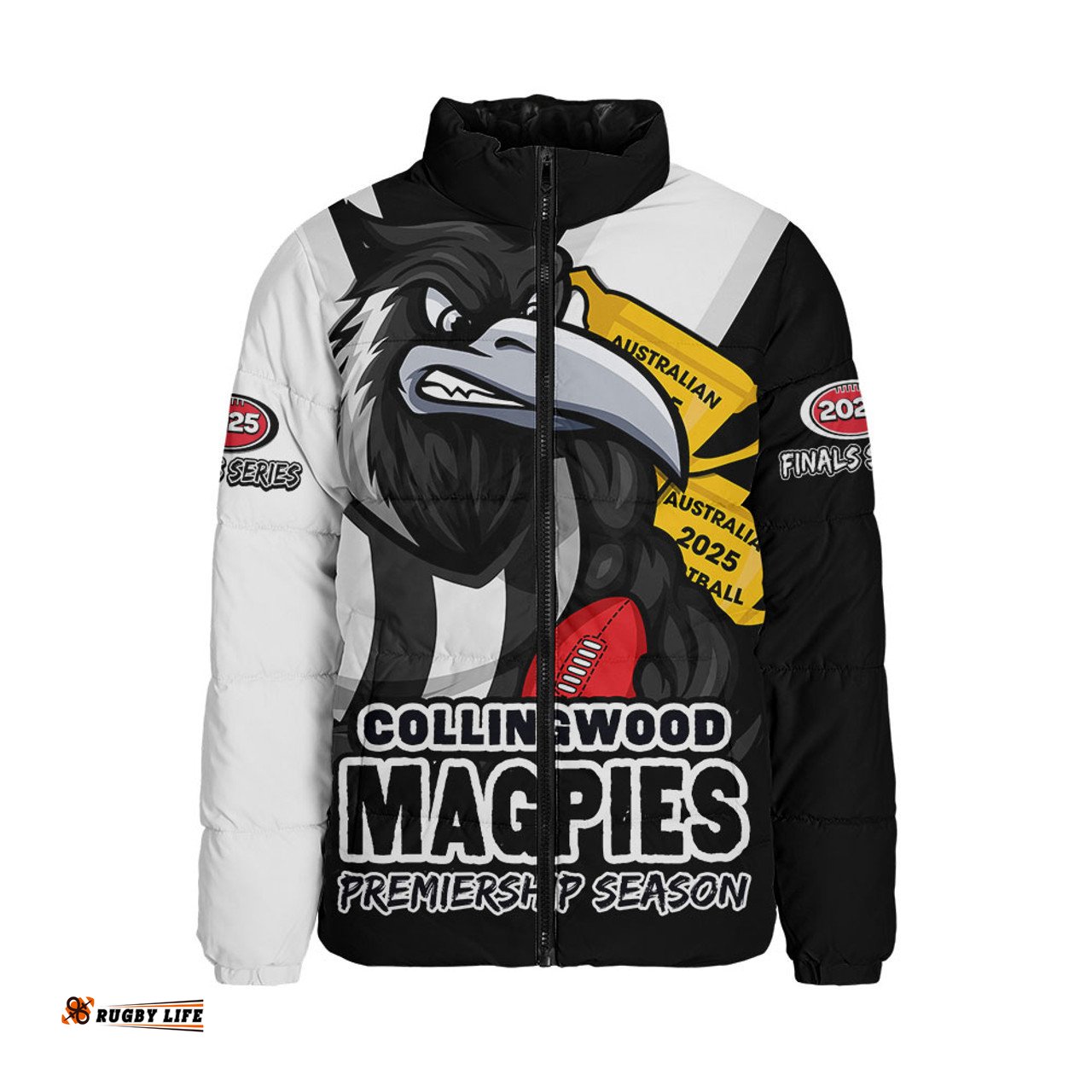 Collingwood Australian Football Finals Premiership Spirit Padded Jacket