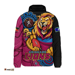 Brisbane Lions Power Through Generations NAIDOC Edition Padded Jacket