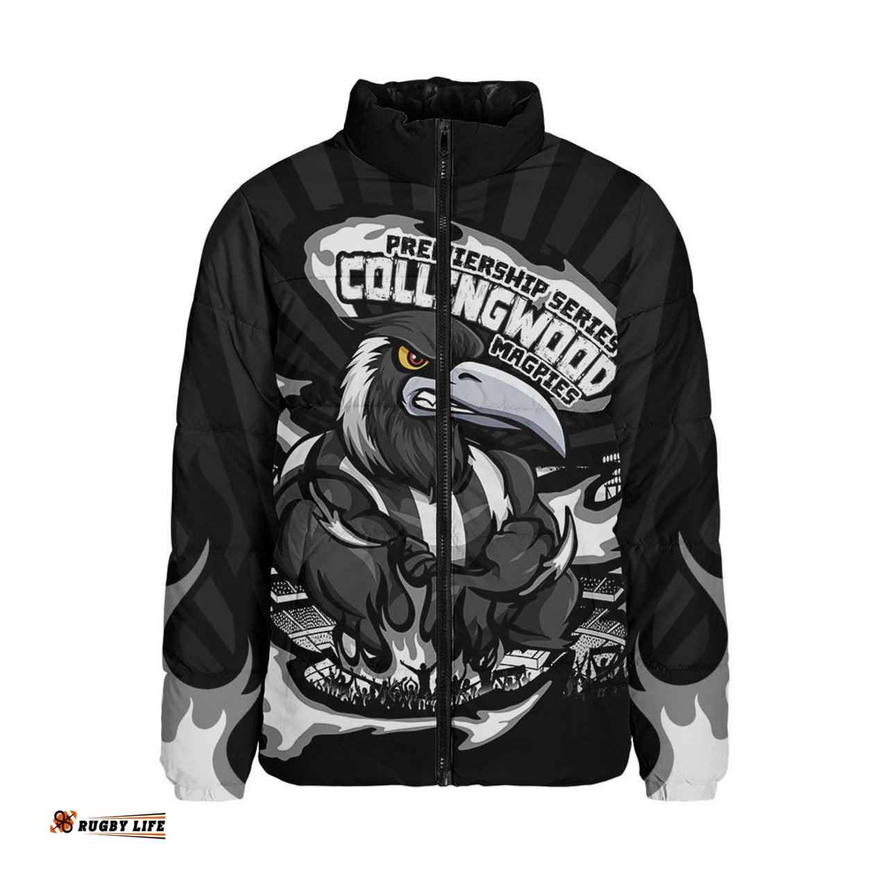 Collingwood Premiership Series Flame Edition Padded Jacket