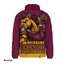 Brisbane Broncos Unleash Power In The Ultimate Battle Padded Jacket