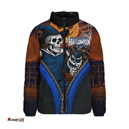 Carlton Halloween Night Reaper Zipper Padded Jacket