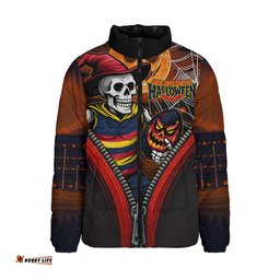 Adelaide Crows Halloween Night Reaper Zipper Padded Jacket