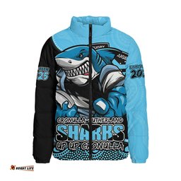 Cronulla Sutherland Sharks Battle For Glory Rugby Finals Edition Padded Jacket