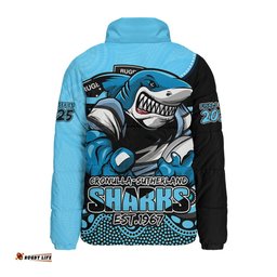 Cronulla Sutherland Sharks Battle For Glory Rugby Finals Edition Padded Jacket