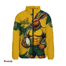 Aussie Wallabies Wallabies Kangaroo Power Rugby Padded Jacket