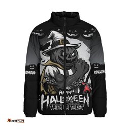 Collingwood Dark Pumpkin Halloween Spirit Padded Jacket