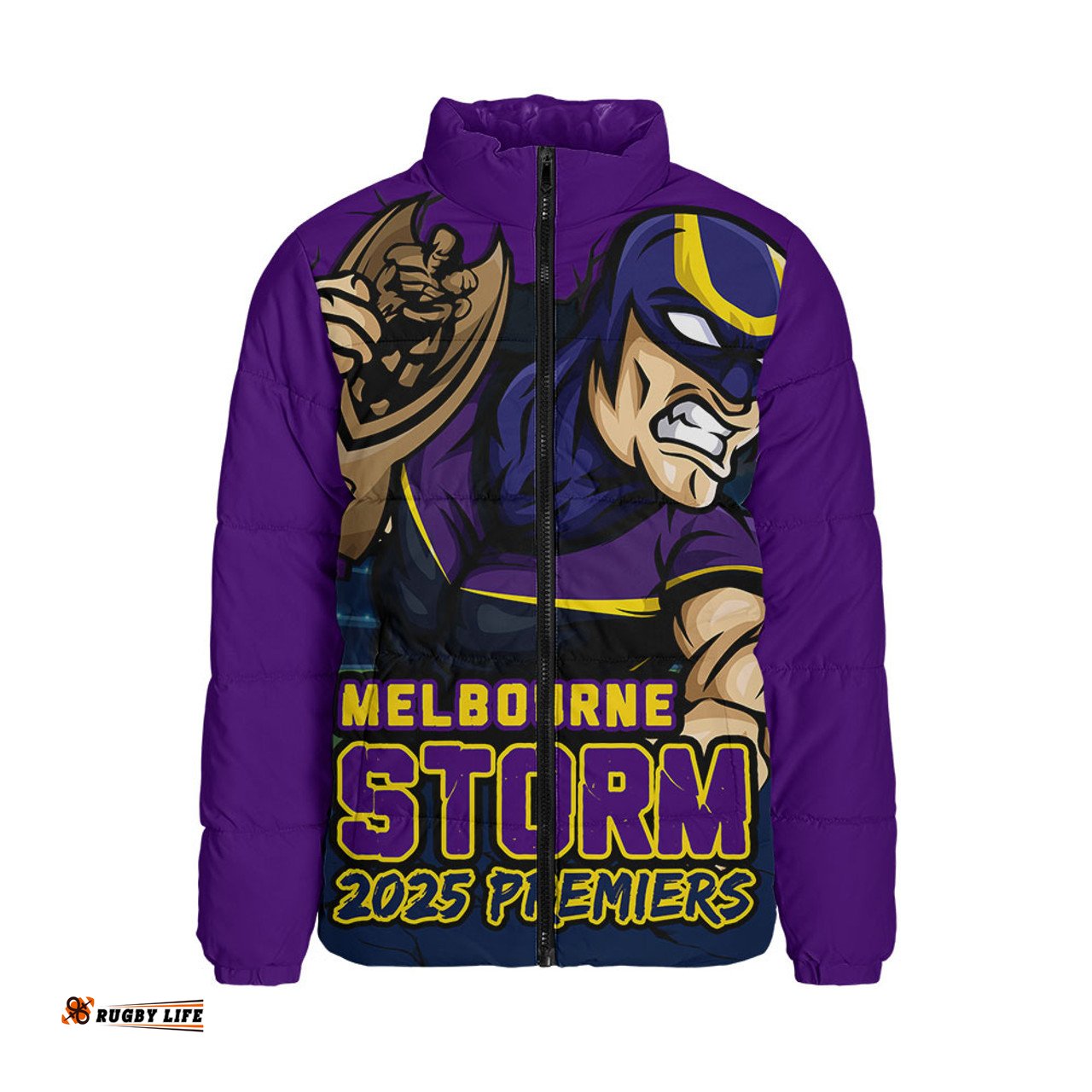 Melbourne Storm Unleash Power In The Ultimate Battle Padded Jacket