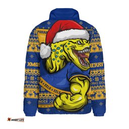 Parramatta Eels Ugly Knit Style For Christmas Game Fans Padded Jacket