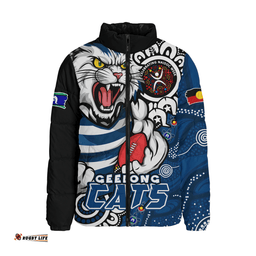 Geelong Cats Power Through Generations NAIDOC Edition Padded Jacket
