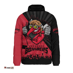 Essendon Breaking Through Fan Design Padded Jacket