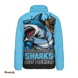 Cronulla Sutherland Sharks Unleash Power In The Ultimate Battle Padded Jacket