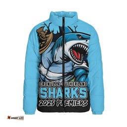 Cronulla Sutherland Sharks Unleash Power In The Ultimate Battle Padded Jacket