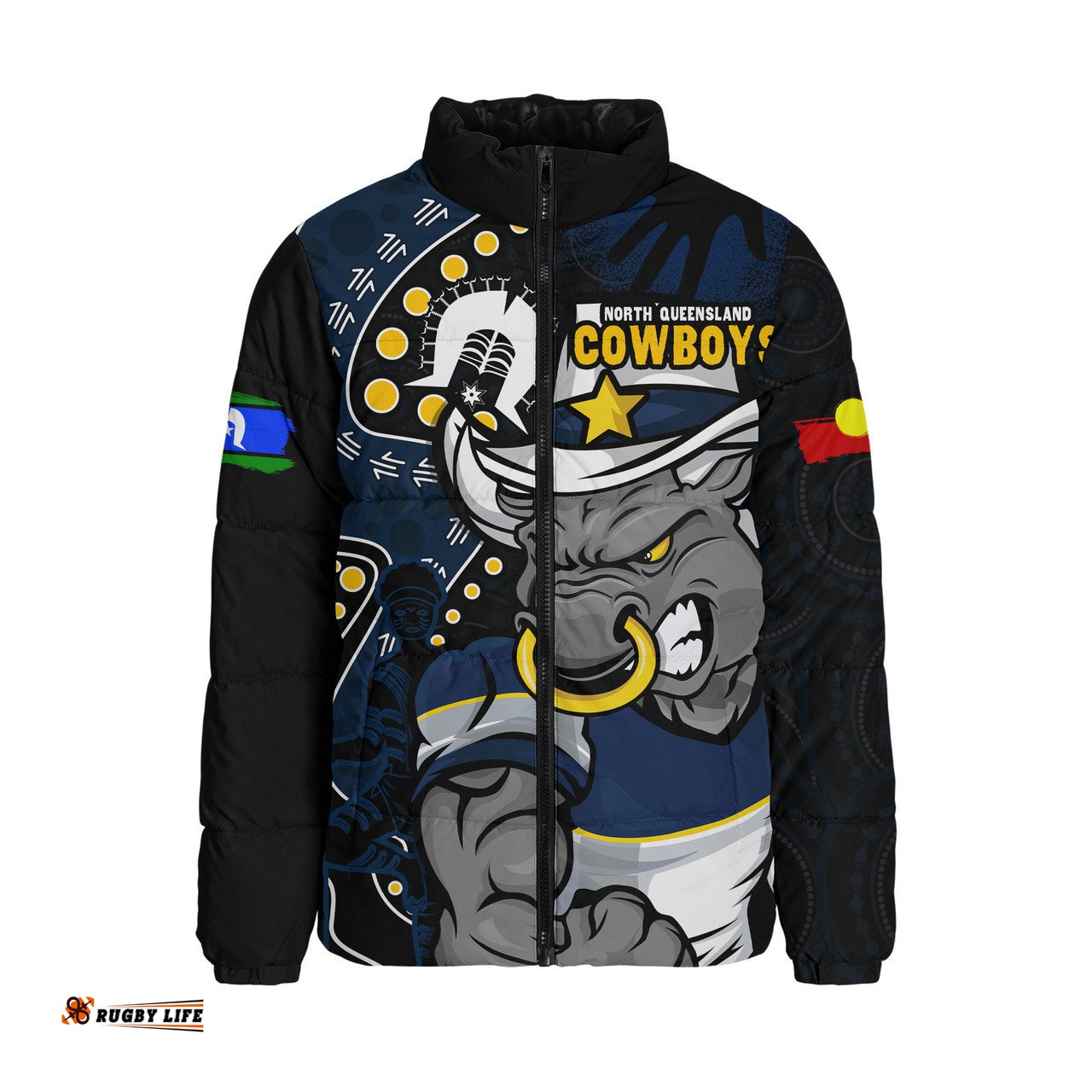 North Queensland Cowboys NAIDOC Indigenous Warrior Spirit Padded Jacket