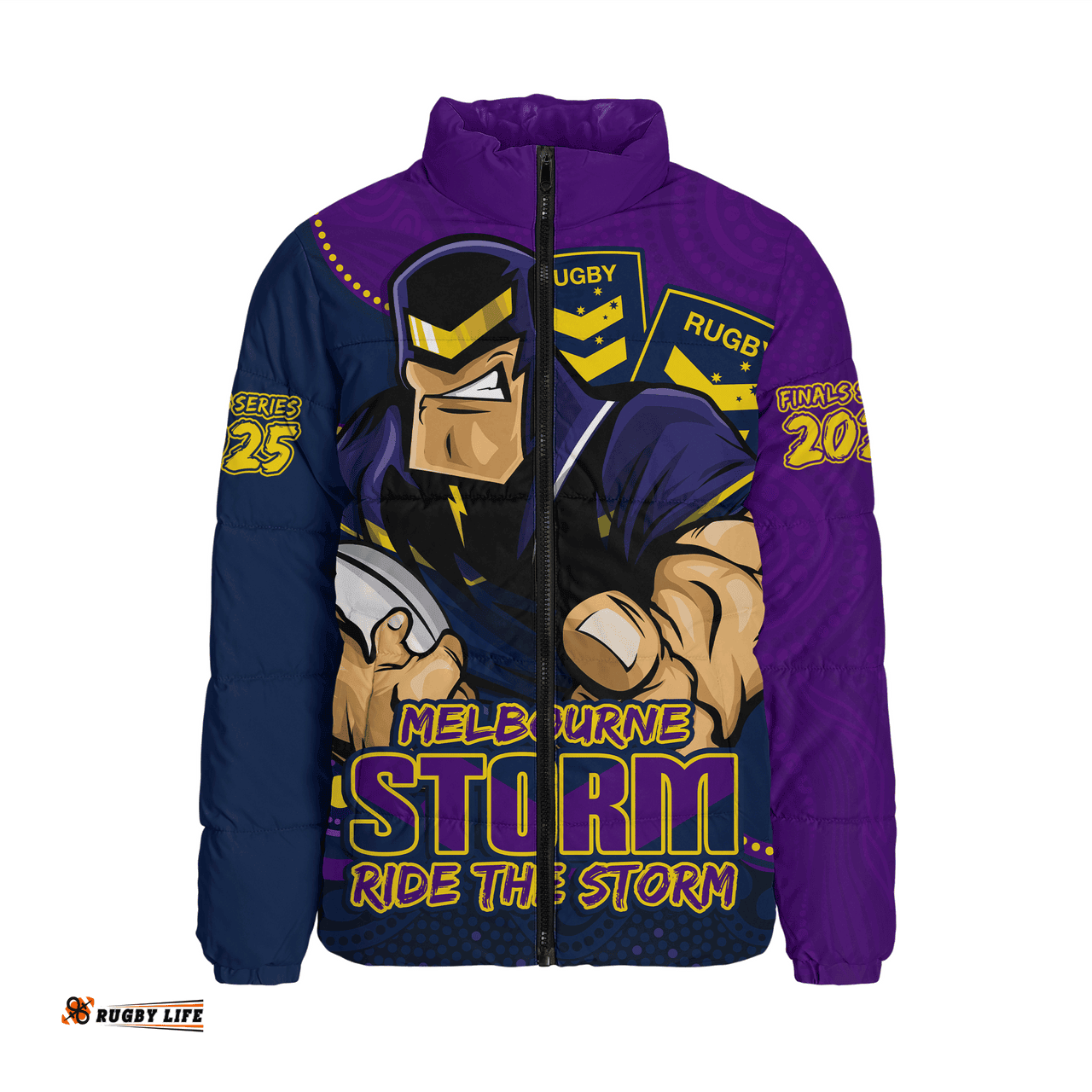 Melbourne Storm Battle For Glory Rugby Finals Edition Padded Jacket