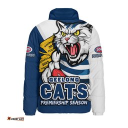 Geelong Cats Australian Football Finals Premiership Spirit Padded Jacket