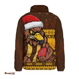 Hawthorn Merry Christmas Down Under Footy Power Style Padded Jacket
