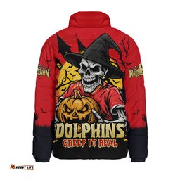 Redcliffe Dolphins Dark Moon Rugby Halloween Battle Edition Padded Jacket