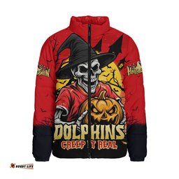 Redcliffe Dolphins Dark Moon Rugby Halloween Battle Edition Padded Jacket
