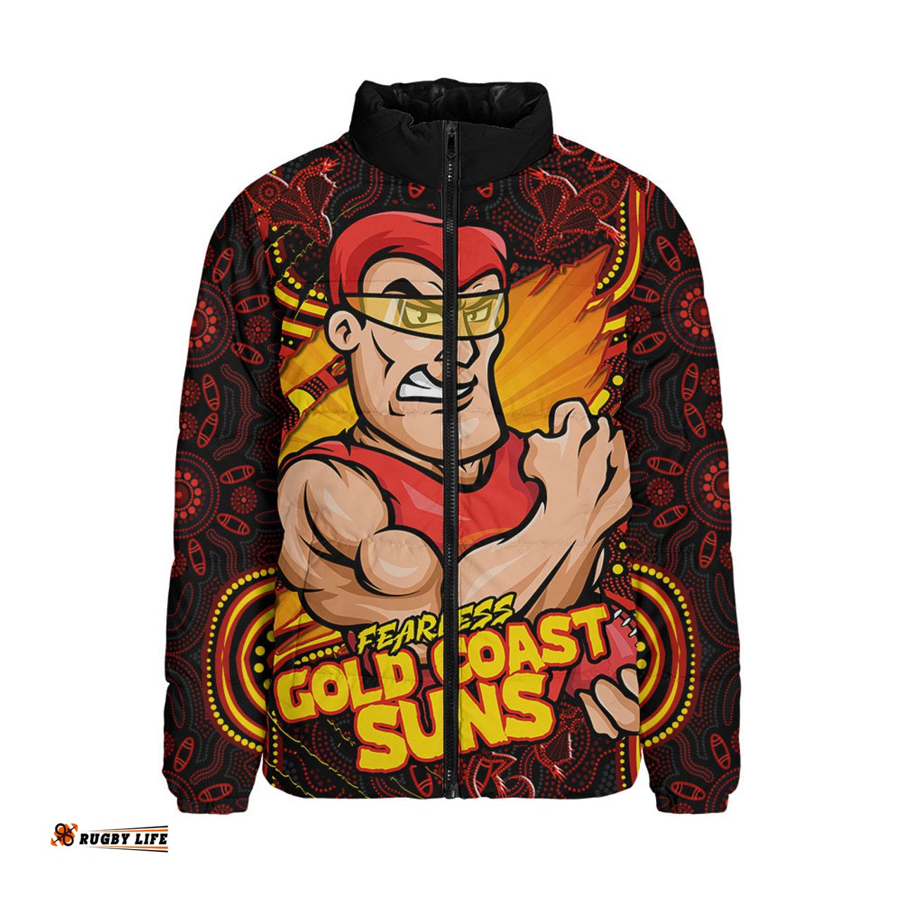 Gold Coast SUNS Spirit Warriors Of The Game Padded Jacket