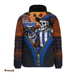 North Melbourne Halloween Night Reaper Zipper Padded Jacket