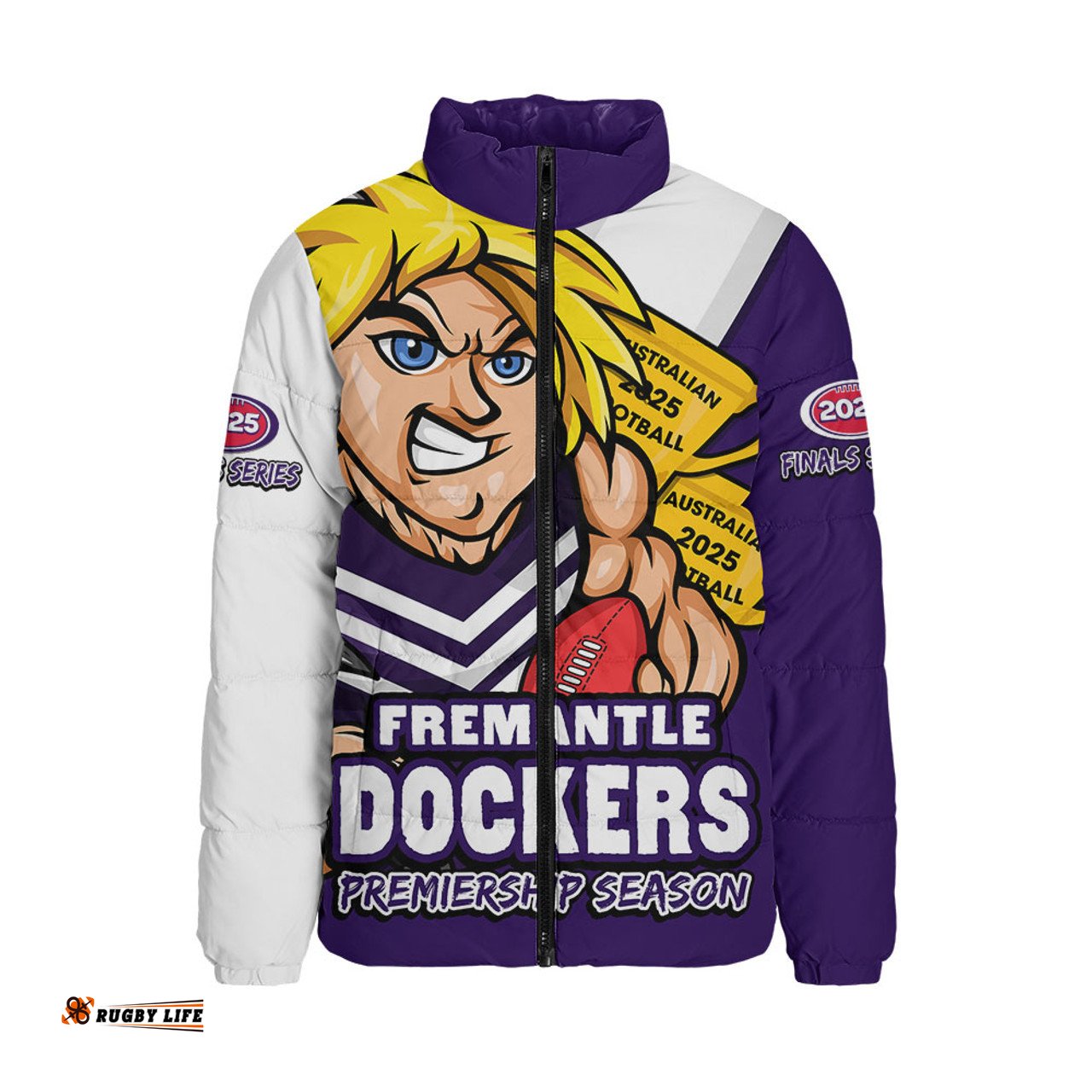 Fremantle Australian Football Finals Premiership Spirit Padded Jacket