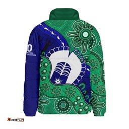 Indigenous Australian Aboriginal Shared Journey Spirit And Country Padded Jacket
