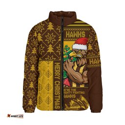 Hawthorn Merry Christmas Knit Style Festive Spirit Padded Jacket