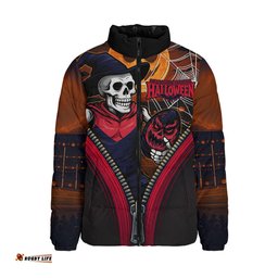 Melbourne Halloween Night Reaper Zipper Padded Jacket