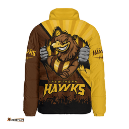 Hawthorn Breaking Through Fan Design Padded Jacket