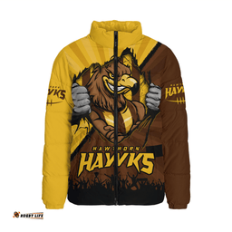 Hawthorn Breaking Through Fan Design Padded Jacket