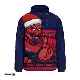 Melbourne Merry Christmas Down Under Footy Power Style Padded Jacket
