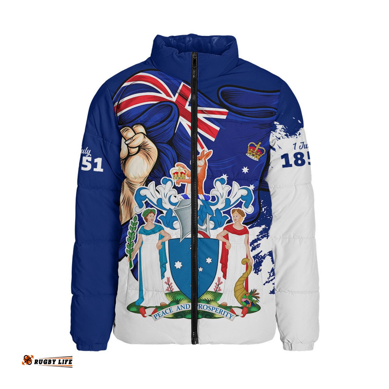 Victoria Power Pride And Heritage Crest Padded Jacket