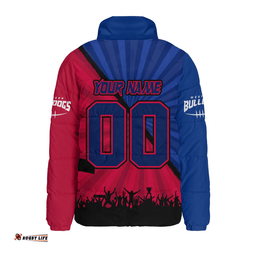 Western Bulldogs Breaking Through Fan Design Padded Jacket