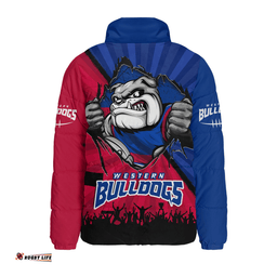 Western Bulldogs Breaking Through Fan Design Padded Jacket