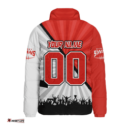 Sydney Swans Breaking Through Fan Design Padded Jacket