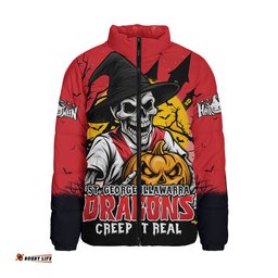 St. George Illawarra Dragons Dark Moon Rugby Halloween Battle Edition Padded Jacket