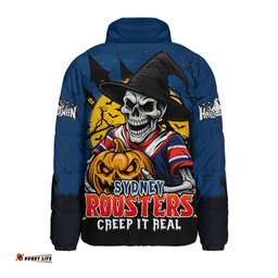 Sydney Roosters Dark Moon Rugby Halloween Battle Edition Padded Jacket