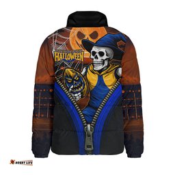 West Coast Eagles Halloween Night Reaper Zipper Padded Jacket