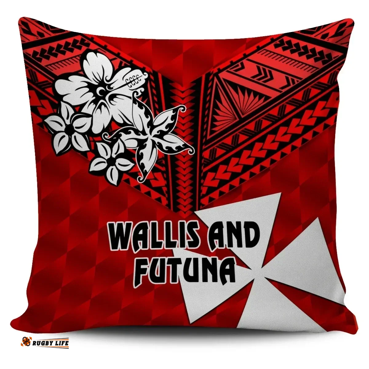 Rugbylife Pillow Cover - Wallis and Futuna Rugby Pillow Cover Sporty Vibes A31