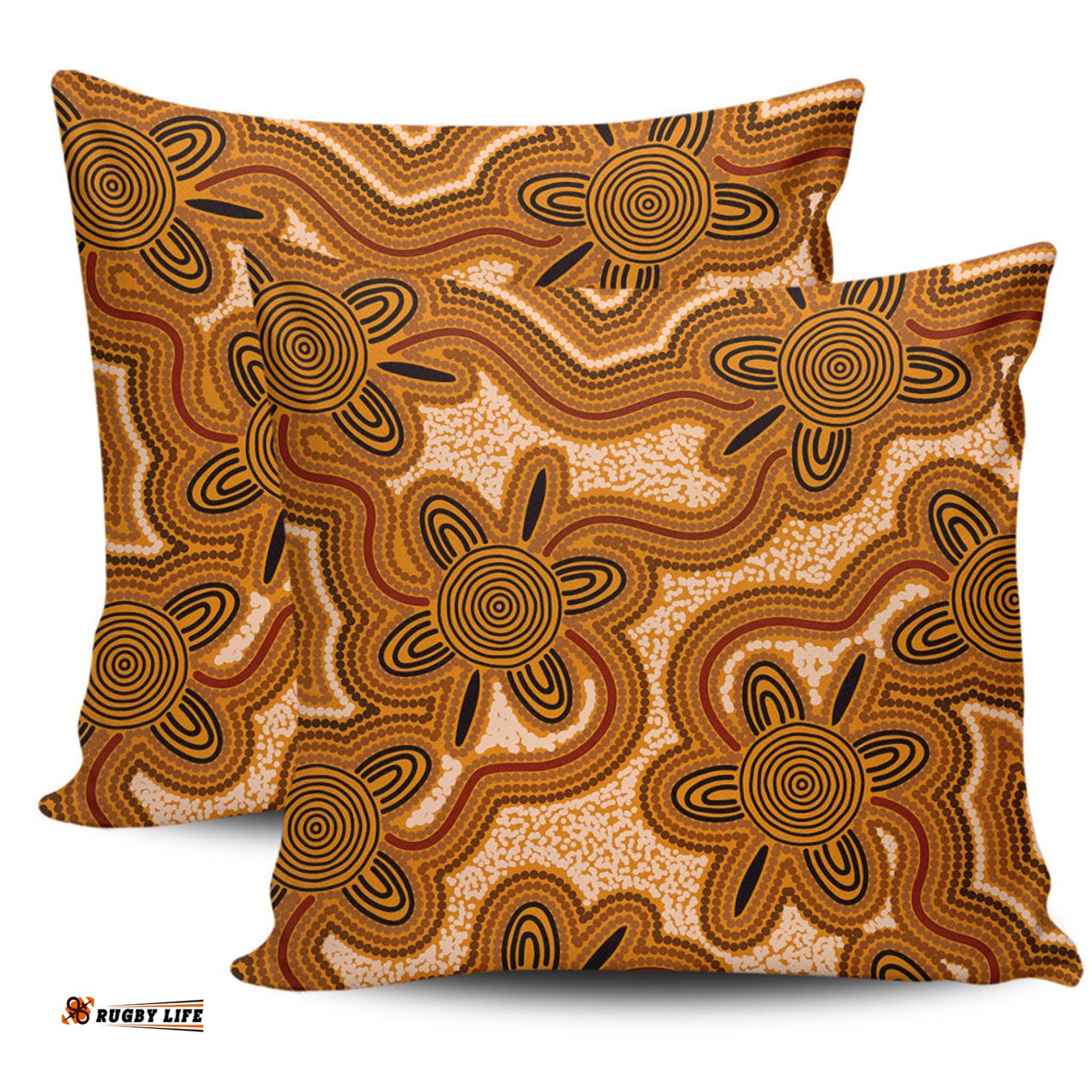 Australia Aboriginal Aboriginal Art Background Connection Concept Pillow