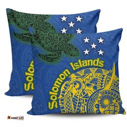 Australia South Sea Islanders Proud To Be Solomon Islander In Polynesian Pattern Inspired Pillow
