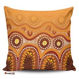 Australia Aboriginal Brown Aboriginal Dot Pillow