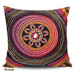 Australia Aboriginal Aboriginal Dot Art Design Pillow
